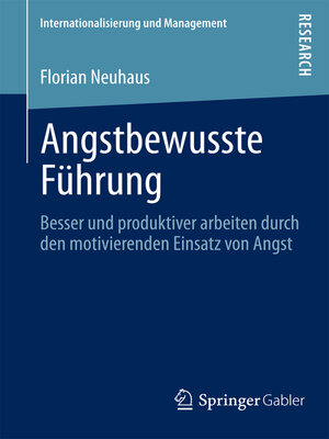 cover image of Angstbewusste Führung